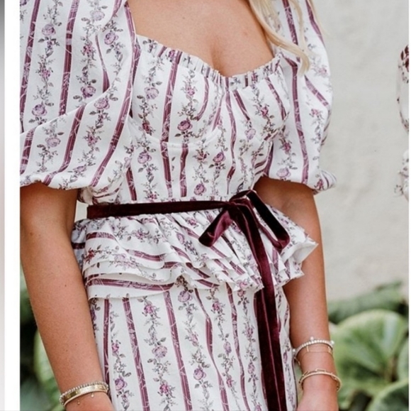 Antonio Melani+ Nicola Bathie Florence Floral Print Sweetheart Square Neck Dress - Picture 6 of 16